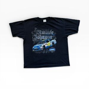 Vintage 2010 Jimmie Johnson NASCAR T-Shirt Chase Authentics 2XL 48 Lowe’s Racing